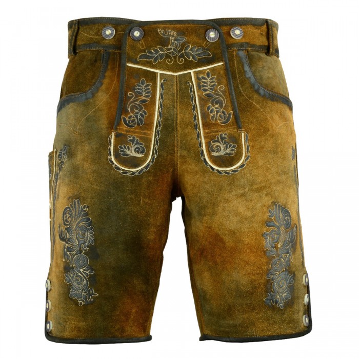 Trachten Men Lederhosen Bavarian Shorts Antique