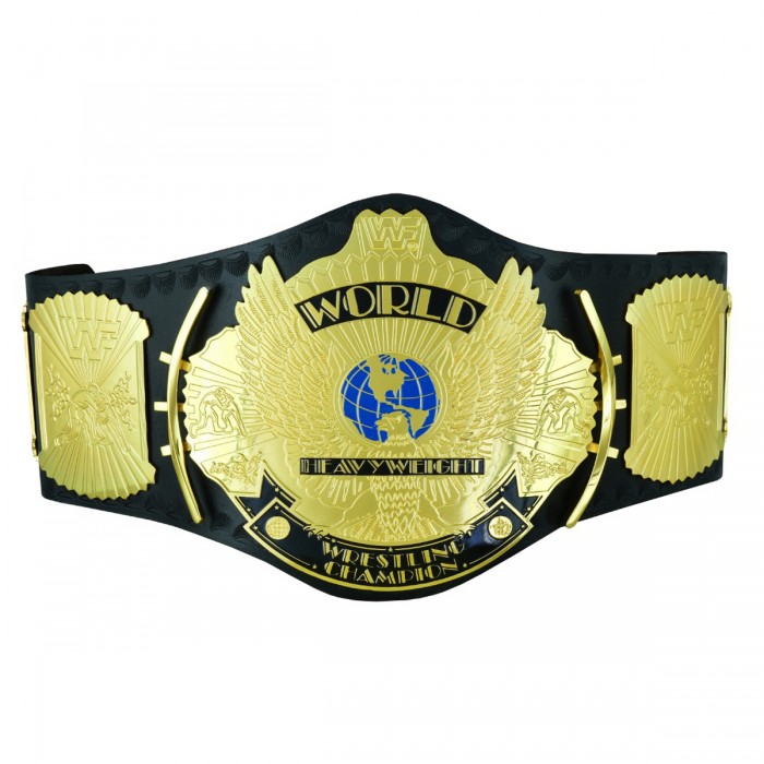 WWF Winged Eagle Gold Zinc Plated Belt HG-5008GZ