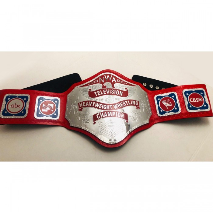 NWA Television Heavyweight Championship Belt 2MM Thick Brass Plates Adult Size 
